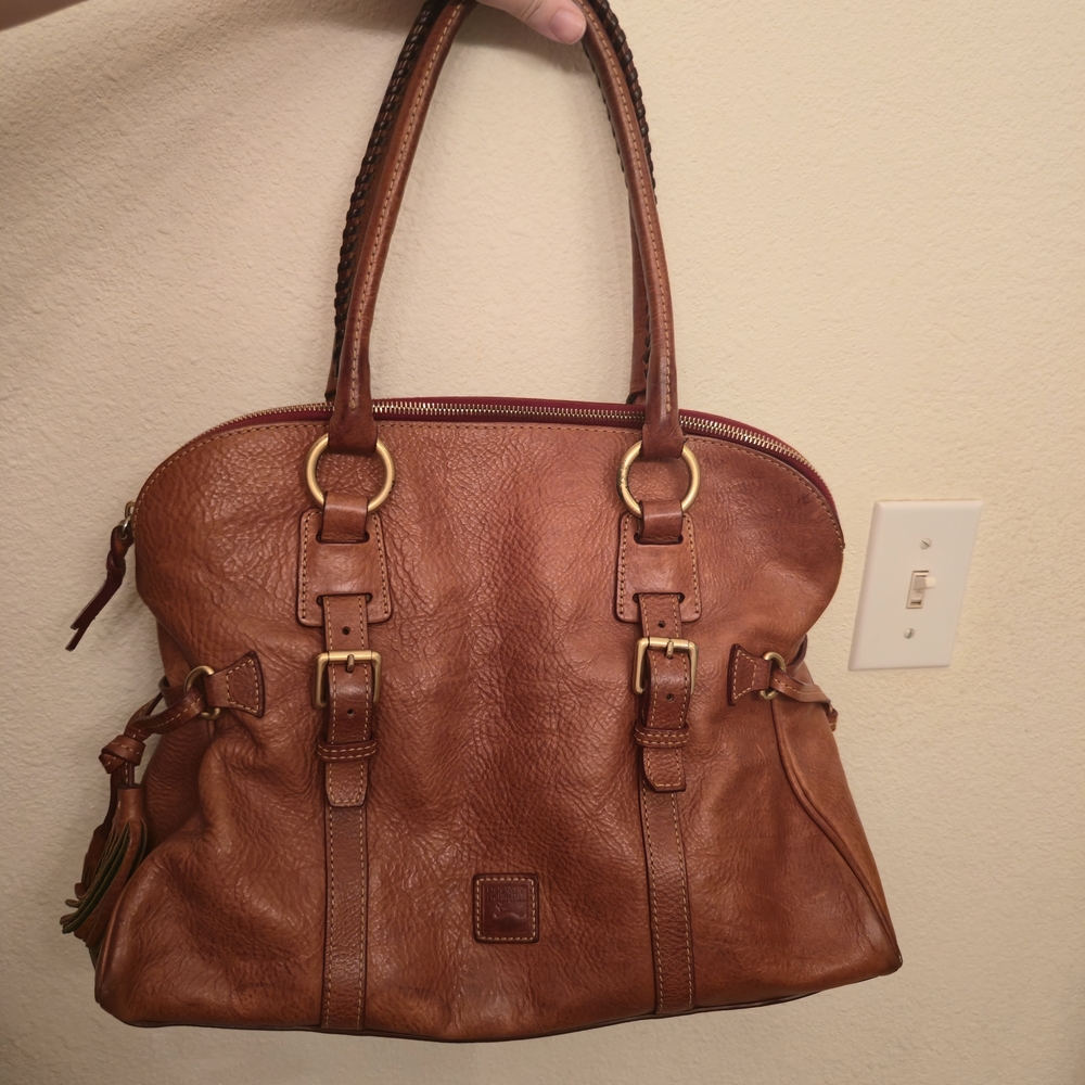Dooney & Bourke Tan Leather Shoulder Bag